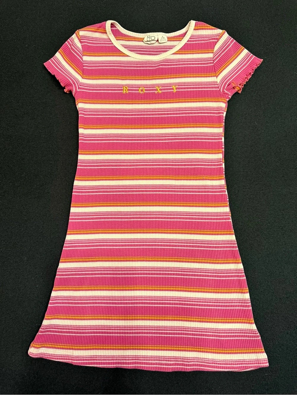 Roxy Girls Striped Casual Dress Size Small